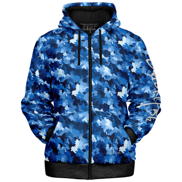 Chokefish™ Microfleece Zip-Up Hoodie Camouflage-021B